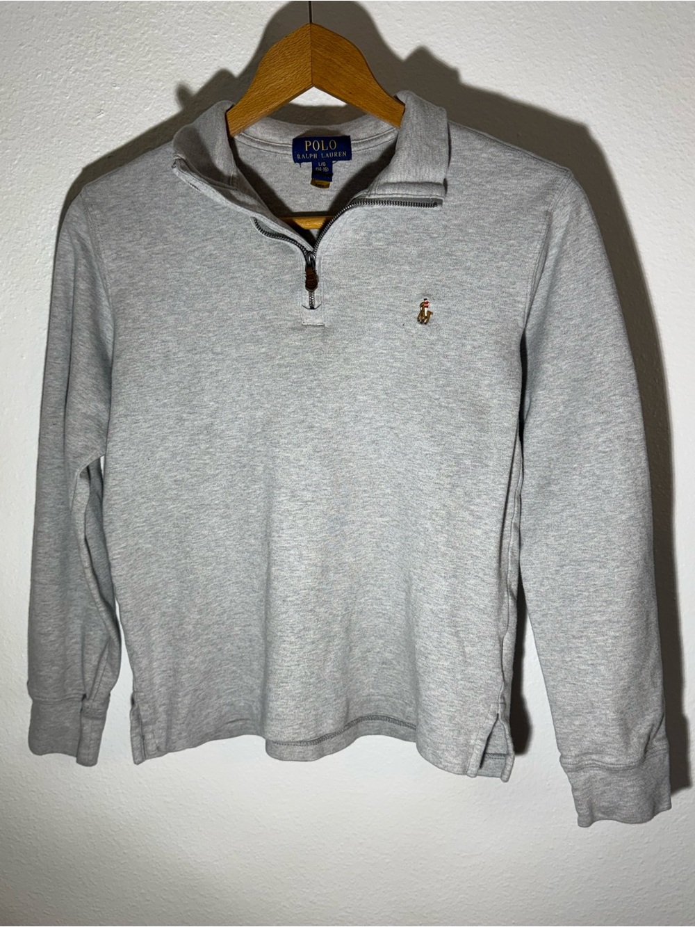 Polo by Ralph Lauren Men's Light Gray Quarter-Zip Sweatshirt